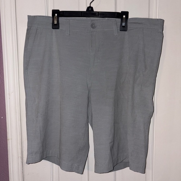 George Other - George Men's Light Gray Flat Front Shorts